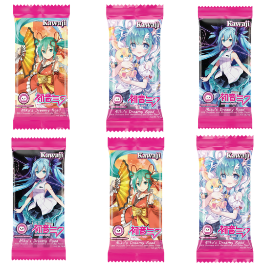 Miku’s Dreamy Road – Milk Chocolate with Fudge & Marshmallow Pieces 40g Bar