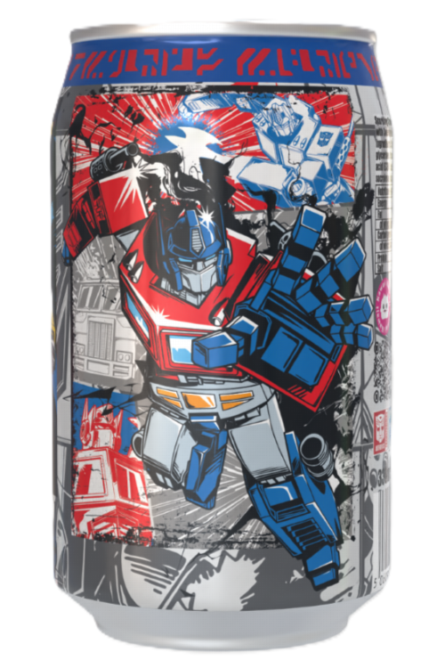Transformers Optimus Primeberry - Strawberry Flavour Soda Can 330ml Standard