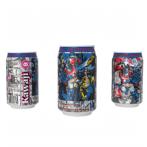 Transformers Optimus Primeberry - Strawberry Flavour Soda Can 330ml Standard