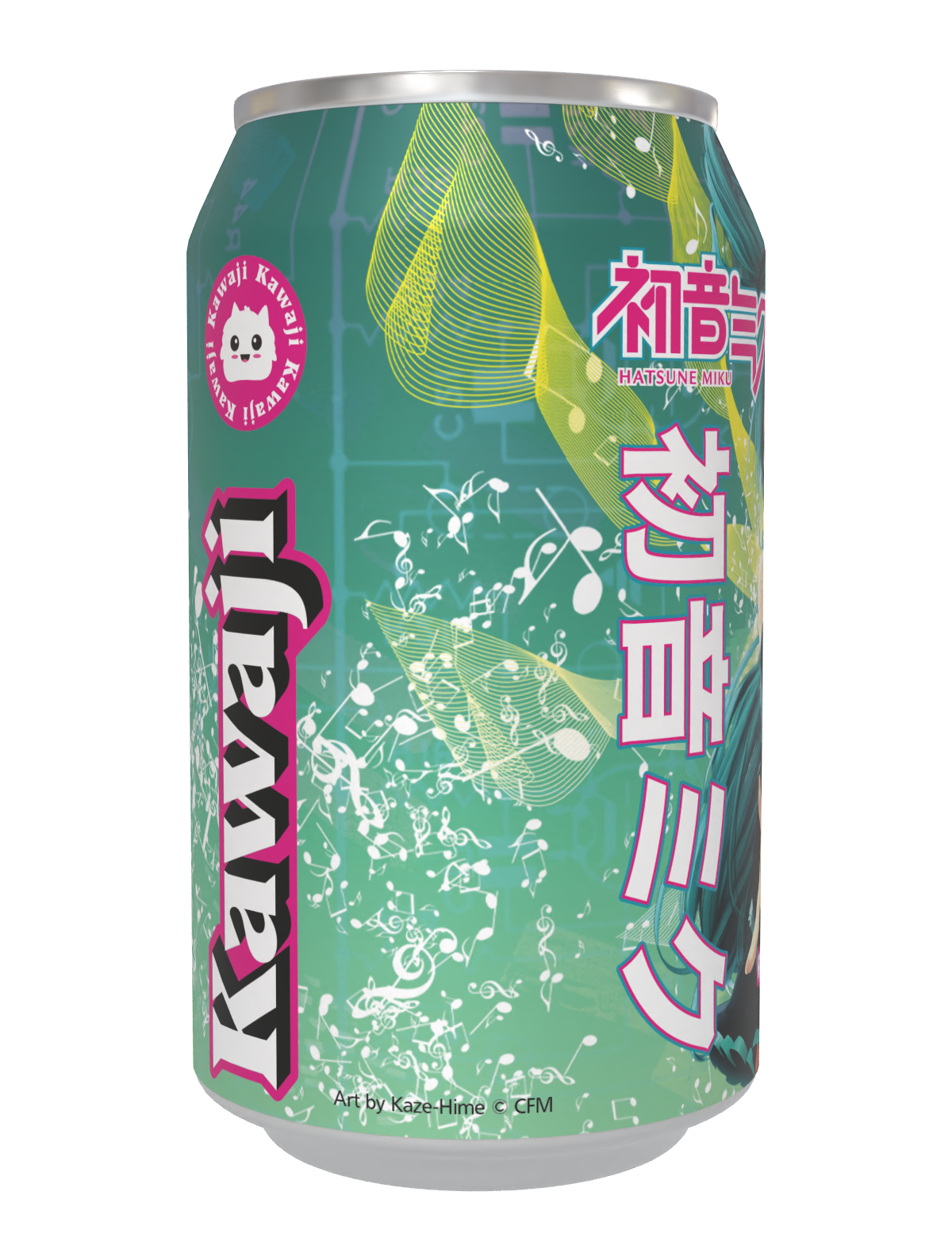Limited Edition Hatsune Miku Apple Splash Soda Can 330ml