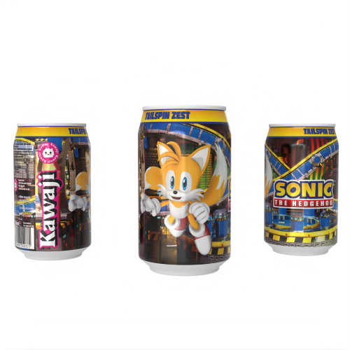 Sonic the Hedgehog Tailspin Zest - Orange Flavour Soda featuring Tails