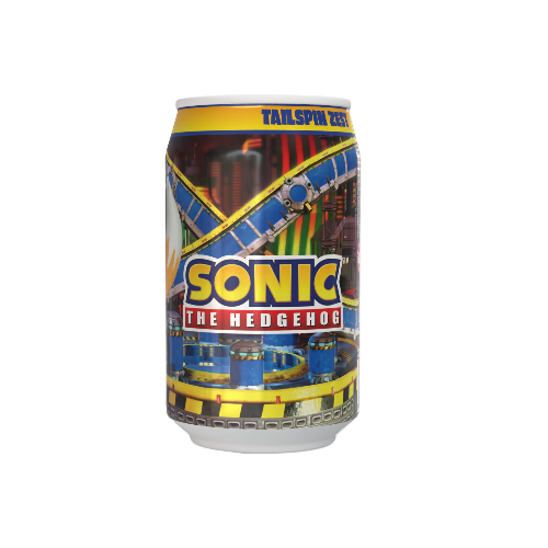 Sonic the Hedgehog Tailspin Zest - Orange Flavour Soda featuring Tails