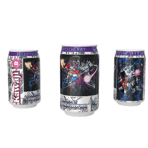 Transformers Optimus Prime vs Megatron 3 Soda Can Gift Set