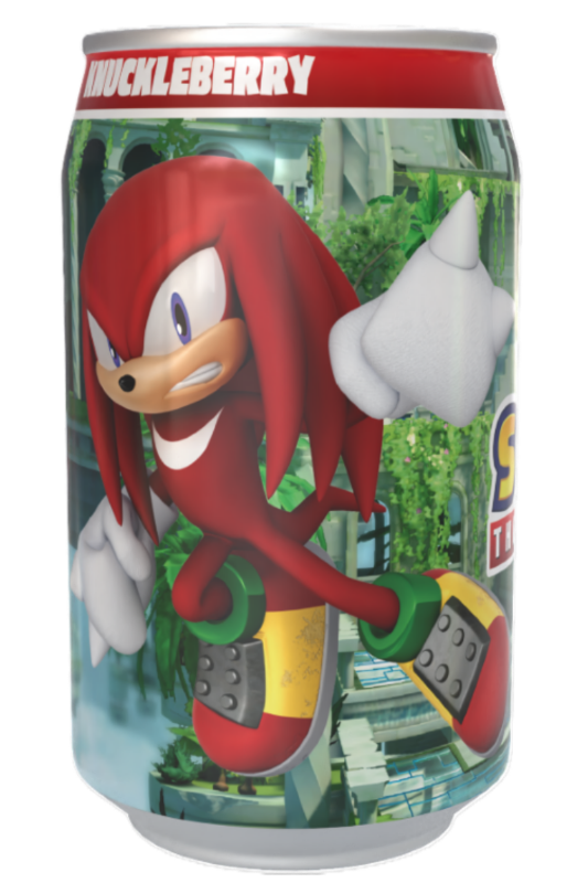 Sonic the Hedgehog Knuckleberry- Summer Fruits Flavour Soda Can 330ml Standard