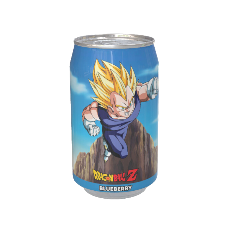 Dragon Ball Z Vegeta's Blue Fury - Blueberry Flavour Soda Can 330ml