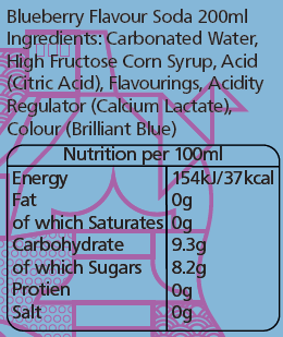 Juji Juice - Blueberry Flavour Ramune