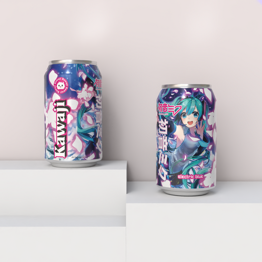 Limited Edition Hatsune Miku Electric Blue Soda Can 330ml