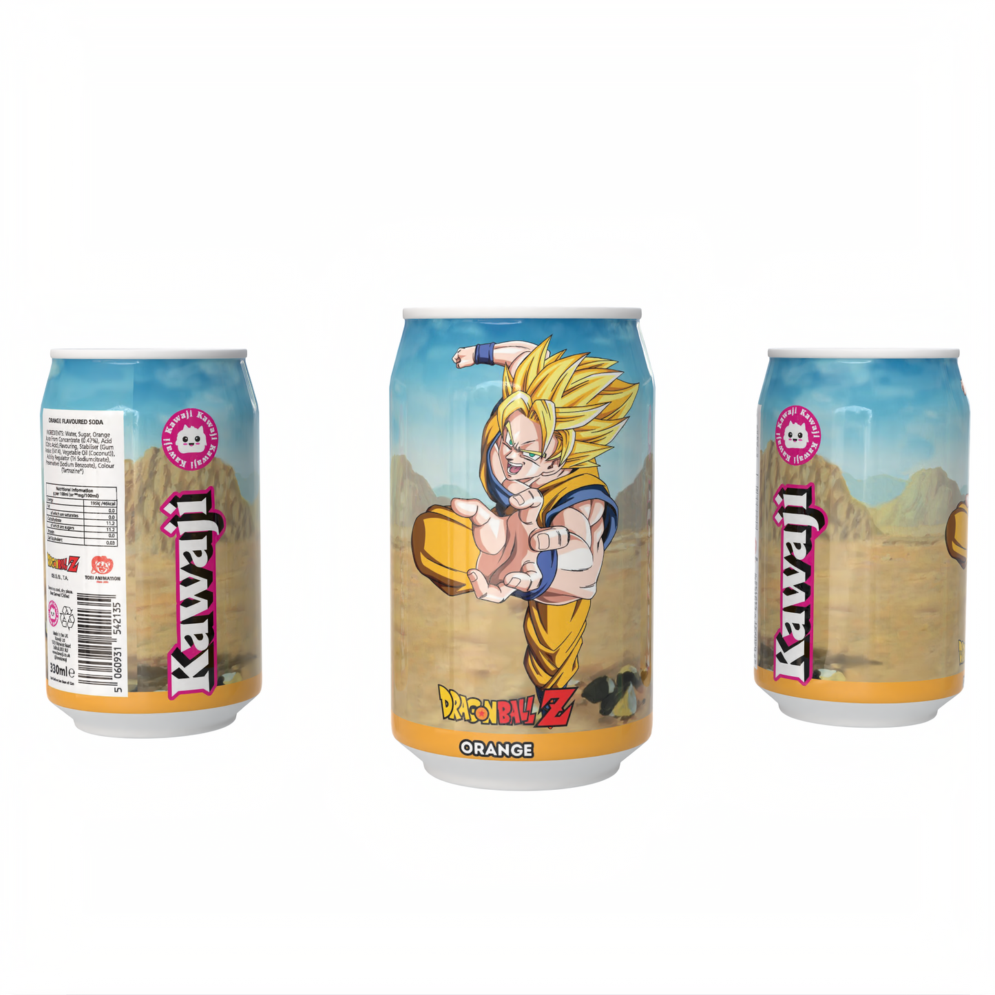 Dragon Ball Z Goku's Orange Blast - Orange Flavour Soda Can 330ml
