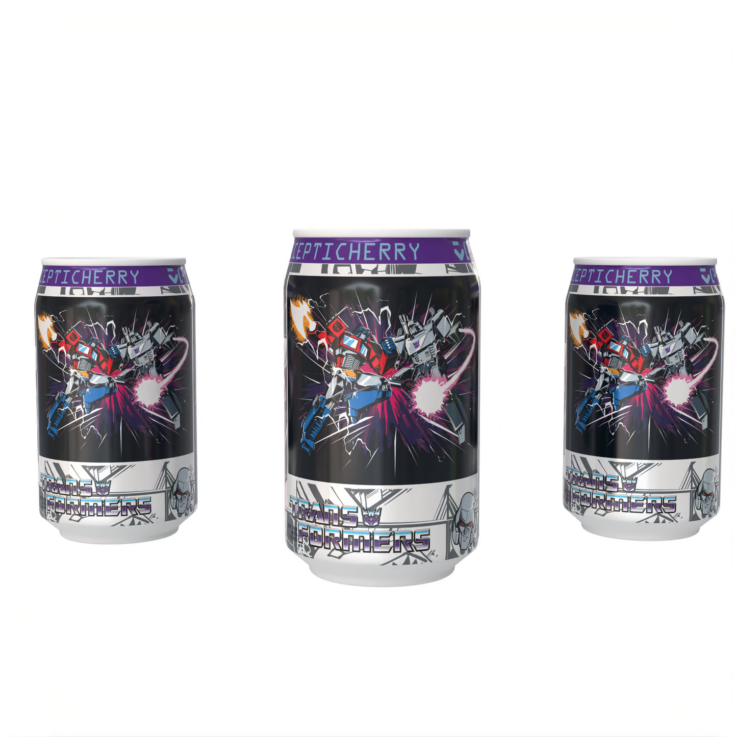 Transformers  Decepticherry - Cherry Vanilla Soda Flavour Can 330ml Standard