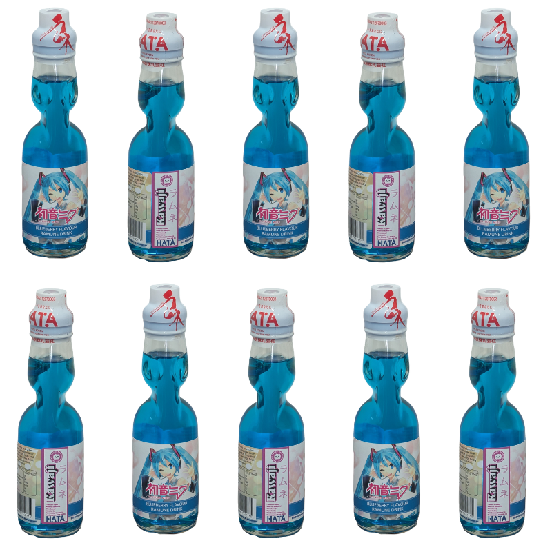 Hatsune Miku Blueberry Flavour Ramune Soda 200ml