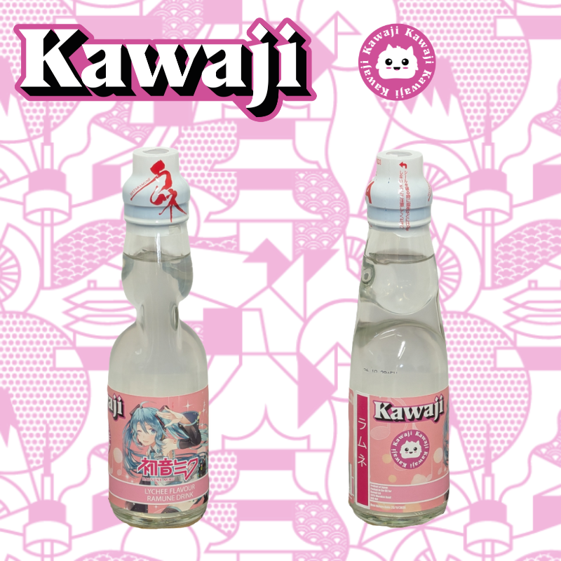 Hatsune Miku Lychee Flavour Ramune Soda 200ml