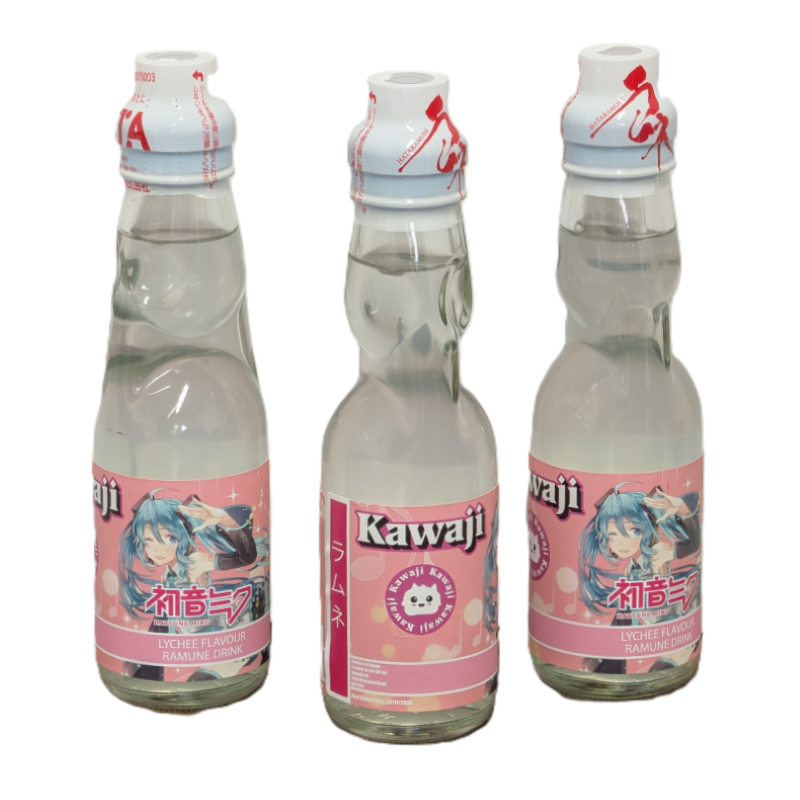Hatsune Miku Lychee Flavour Ramune Soda 200ml