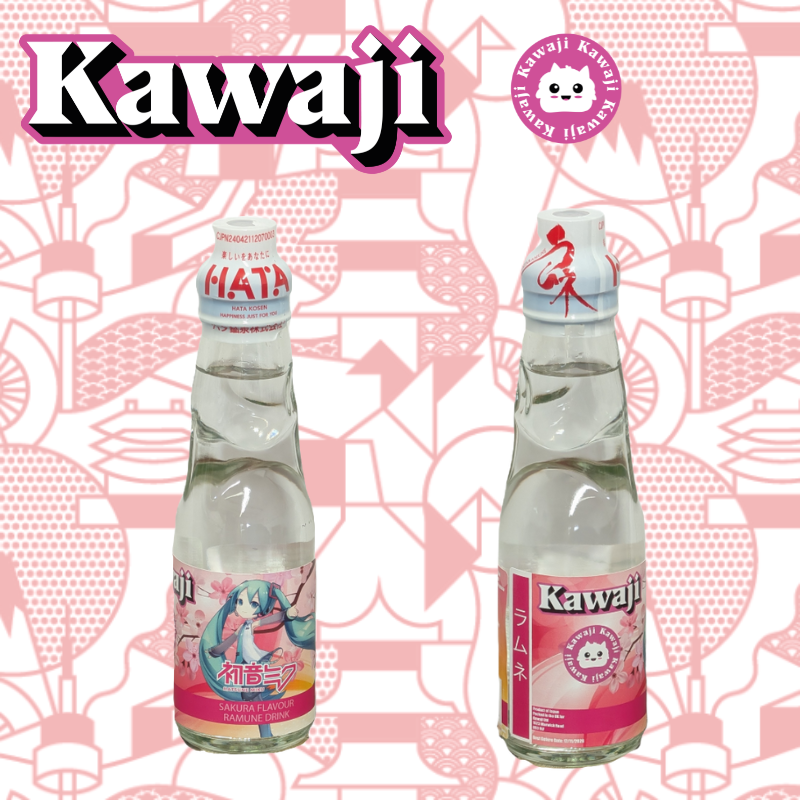 Kawaji Hatsune Miku Sakura (Cherry Blossom) Flavour Ramune - Limited Edition 200ml