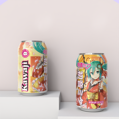 Limited Edition Hatsune Miku Orange  Groove  Soda Can 330ml