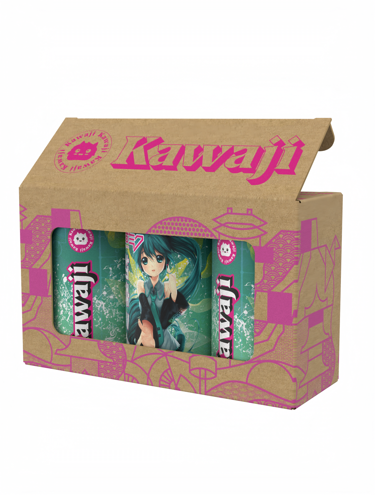 Limited Edition Hatsune Miku Apple Splash  Soda Can 330ml