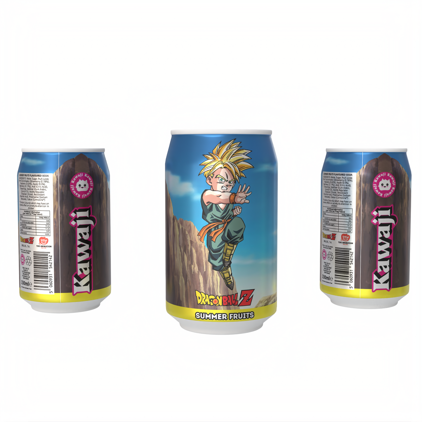 Dragon Ball Z Trunks' Time Portal Punch - Summer Fruits  Flavour Soda