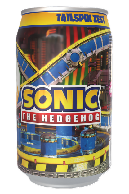 Sonic the Hedgehog Tailspin Zest - Orange  Flavour Soda Can 330ml Standard