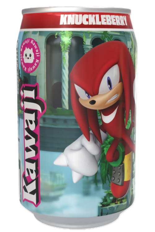 Sonic the Hedgehog Knuckleberry- Summer Fruits  Flavour Soda Can 330ml Standard