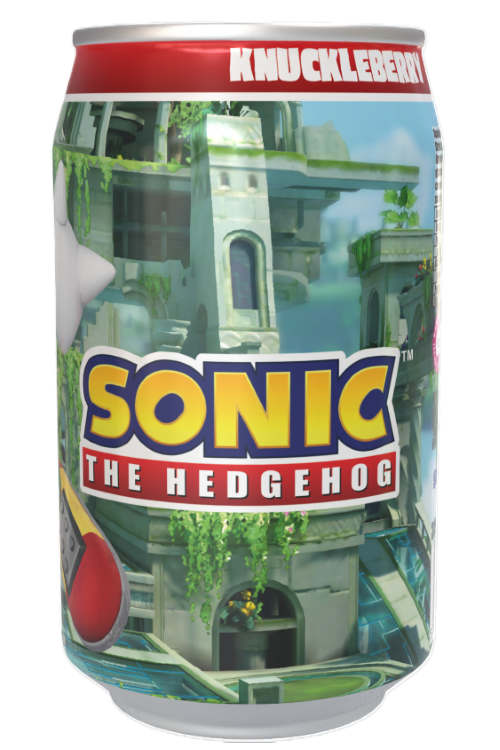 Sonic the Hedgehog Knuckleberry- Summer Fruits  Flavour Soda Can 330ml Standard