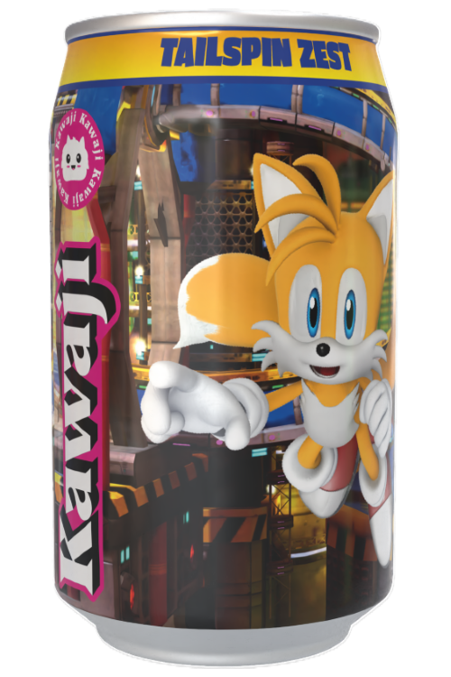 Sonic the Hedgehog Tailspin Zest - Orange  Flavour Soda Can 330ml Standard