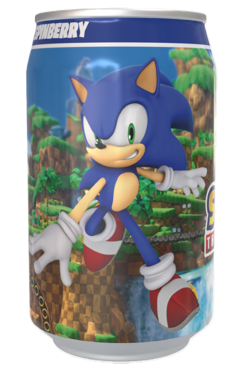 Sonic the Hedgehog Spinberry - Blueberry Flavour Soda Can 330ml Standard