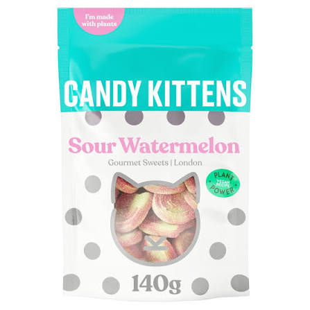 Candy Kittens Sour Watermelon 140g 12 Unit Clipstrip