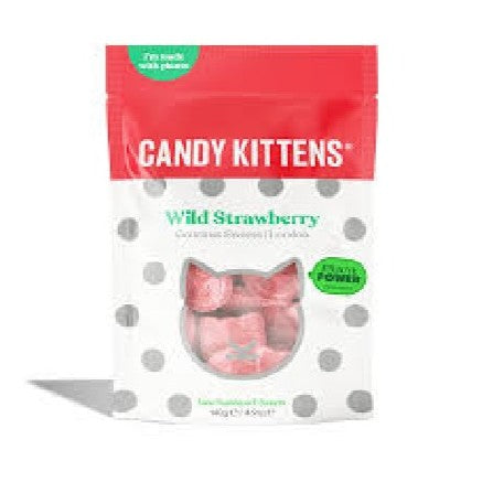 Candy Kittens Wild Strawberry 140g 12 Unit Clipstrip
