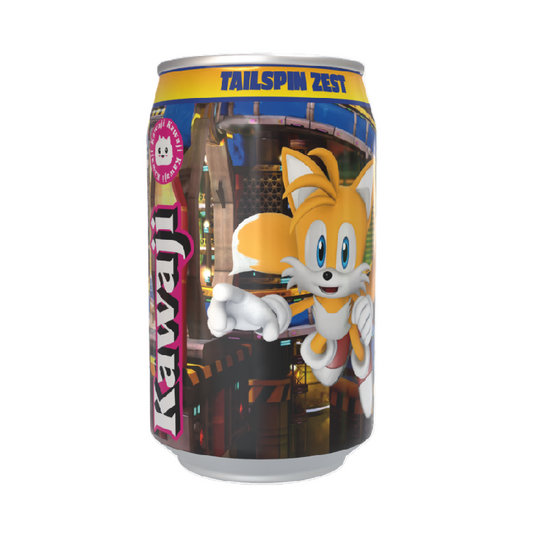 Sonic the Hedgehog Tailspin Zest - Orange  Flavour Soda Can 330ml Standard