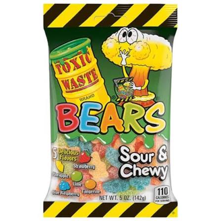 Toxic Waste Sour Gummy Bears 143gm